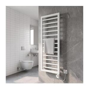 Vertaduro - Koupelnový radiátor s termostatem ADEL 600W 128x50 cm bílá DHEL12760500MK01-8406 obraz