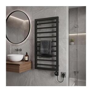 Vertaduro - Koupelnový radiátor s termostatem ADEL 400W 100x50 cm antracit DHEL10060500MK61-8406 obraz