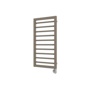 Vertaduro - Koupelnový radiátor s termostatem ADEL 400W 100x50 cm taupe DHEL10060500MKK8-8406 obraz