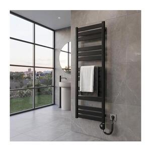Vertaduro - Koupelnový radiátor s termostatem LUCY 600W 125x50 cm černá DMAS12450500MKF3-8407 obraz