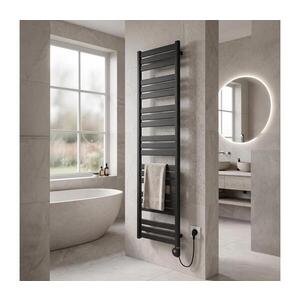Vertaduro - Koupelnový radiátor s termostatem LUCY 800W 177x50 cm antracit DMAS17650500MK61-8407 obraz