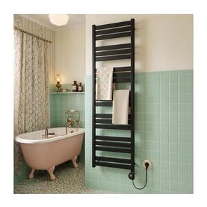 Vertaduro - Koupelnový radiátor s termostatem LUCY 800W 177x50 cm černá DMAS17650500MKF3-8407 obraz