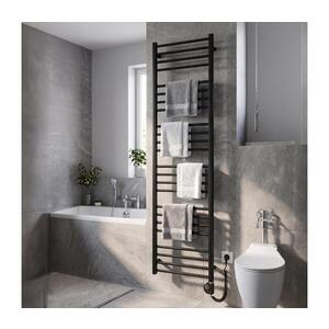 Vertaduro - Koupelnový radiátor s termostatem SIMONE 600W 174x50 cm černá DRON17400500MKF3-8408 obraz