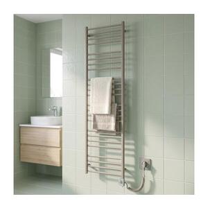 Vertaduro - Koupelnový radiátor s termostatem SIMONE 600W 174x50 cm taupe DRON17400500MKK8-8408 obraz