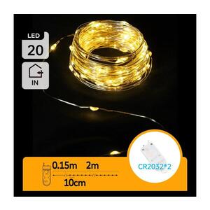 B.V. - LED řetěz 20xLED/2x3V 2m teplá bílá B10303K0W obraz