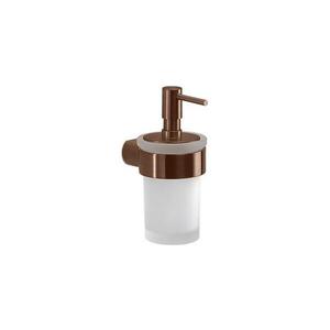 Gedy - Nástěnný dávkovač mýdla PIRENEI 140 ml mléčné sklo/bronzová PI8182 obraz