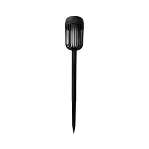 LED Solární lampa FLAME LED/1, 2V 100 mAh 1800K 37 cm IP44 černá EKO2501 obraz