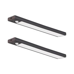 SADA 2x LED Nab. osvětlení nábytku se senz. VIRO LED/1, 2W/800 mAh 30cm CCT černá EKB2579 obraz