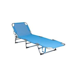 Koopman Skládací polohovatelné lehátko SUNO 56x190 cm modrá LF4000120 obraz
