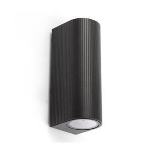 FARO Barcelona FARO 70327 - Venkovní nástěnné svítidlo ESTELA 2xGU10/5W/230V IP65 černá 70327 obraz