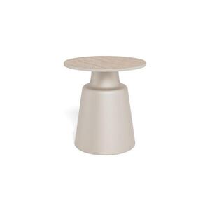 Konferenční stolek SANTORINI pr. 45 cm béžová/šedá/keramika H000025008 obraz