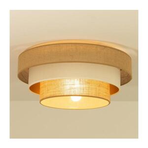 Stropní svítidlo WENTA 1xE27/60W/230V pr. 50 cm juta/béžová H0718 obraz