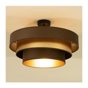 Přisazený lustr WENTA 1xE27/60W/230V pr. 50 cm hnědá/zlatá H0839 obraz