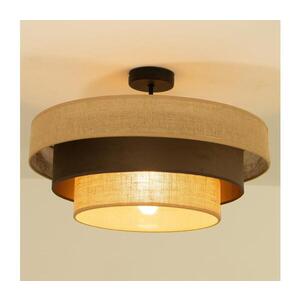 Přisazený lustr WENTA 1xE27/60W/230V pr. 50 cm juta/hnědá H0789 obraz
