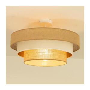 Přisazený lustr WENTA 1xE27/60W/230V pr. 50 cm juta/béžová H0719 obraz