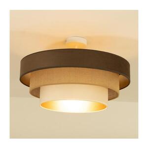 Přisazený lustr WENTA 1xE27/60W/230V pr. 50 cm hnědá/juta/béžová H0787 obraz