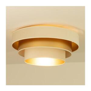 Stropní svítidlo WENTA 1xE27/60W/230V pr. 50 cm béžová/zlatá H0722 obraz