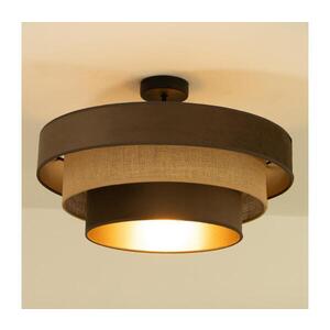 Přisazený lustr WENTA 1xE27/60W/230V pr. 50 cm hnědá/juta H0842 obraz