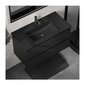 BATH DELUXE Koupelnová skříňka s umyvadlem KENWOOD 91 cm černá BT0122+BT0229 obraz