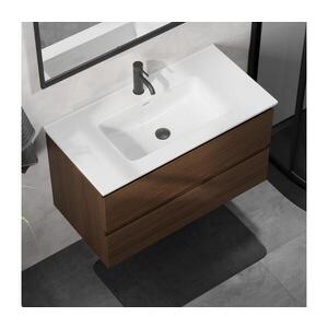 BATH DELUXE Koupelnová skříňka s umyvadlem KENWOOD 91 cm ořech/bílá BT0124+BT0230 obraz