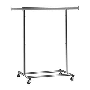 Mobilní stojanový věšák LINEA 92/132x160x46 cm stříbrná HSR13S obraz