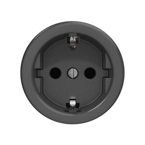 Reblig - Retro zásuvka domovní bez rámečku SCHUKO 230V/16A antracit A/ZS obraz