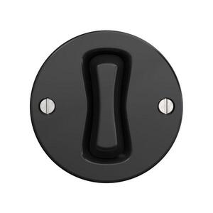 Reblig - Retro jednopólový vypínač bez rámečku č. 1 černá C/V1/1 obraz