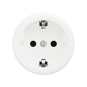 Reblig - Retro zásuvka domovní bez rámečku SCHUKO 230V/16A sněhově bílá W/ZS obraz