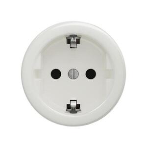 Reblig - Retro zásuvka domovní bez rámečku SCHUKO 230V/16A keramická bílá K/ZS obraz