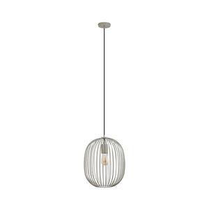 Lustr na lanku OVELLA 1xE27/15W/230V pr. 34 cm béžová W-KM 1368/1 LMH-B obraz