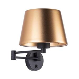 Nástěnná lampa GLORY 1xE27/15W/230V zlatá/černá 6482 obraz