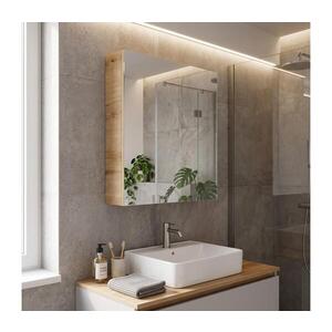 Dřevojas - Zrcadlová koupelnová skříňka NEXI 60x68 cm dub 8596204810283 obraz