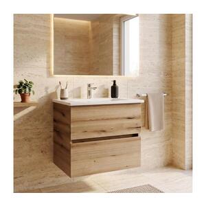 Dřevojas - Koupelnová skříňka s umyvadlem BANO 78x47 cm dub/bílá 8590828025092 obraz