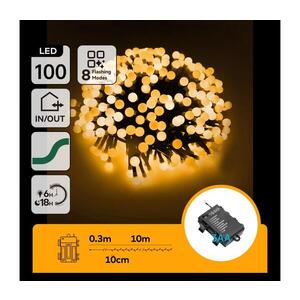 B.V. - LED Venkovní ván řetěz 100xLED/8 funkcí 3xAA 10, 3m IP44 teplá bílá B10303K5I obraz