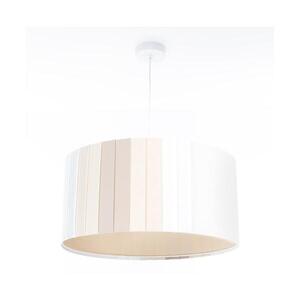 Lustr na lanku STRIPES 1xE27/60W/230V pr. 60 cm krémová 010-MKL-002-60 obraz