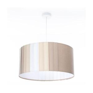 Lustr na lanku STRIPES 1xE27/60W/230V pr. 40 cm béžová 010-MKL-001-40 obraz