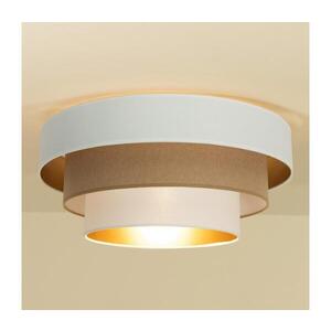 Stropní svítidlo WENTA 1xE27/60W/230V pr. 50 cm bílá/hnědá H0054 obraz