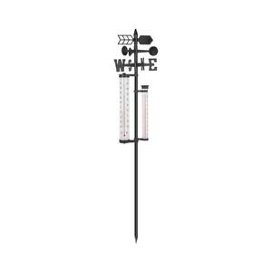 Zahradní meteorologická stanice 3v1 145 cm černá 11278 obraz