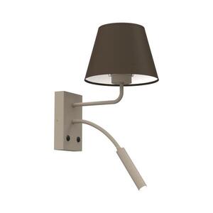 Nástěnná lampa ARDEN 1xE27/15W/230V + 1xG9/8W béžová/hnědá 4654 obraz