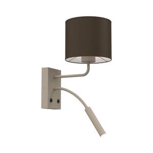 Nástěnná lampa ARDEN 1xE27/15W/230V + 1xG9/8W béžová/hnědá 4655 obraz