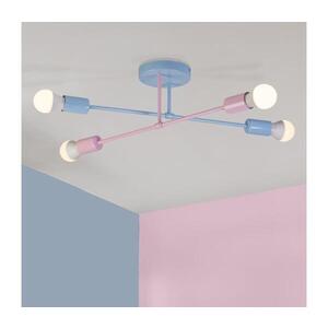 Přisazený lustr CAMBRIDGE 4xE27/15W/230V modrá/růžová W-2022/4 LBL+LPK obraz