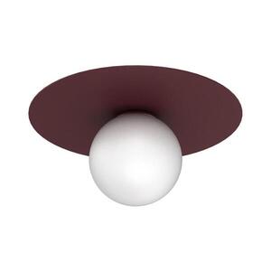 Stropní svítidlo FLAT 1xE27/15W/230V pr. 35 cm burgundy 9555A obraz