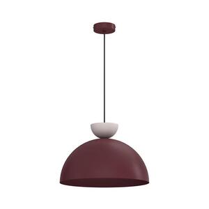 Lustr na lanku NEVIS 1xE27/15W/230V pr. 38 cm burgundy 9716A obraz