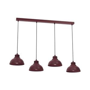 Lustr na lanku SVEN 4xE27/15W/230V burgundy 8885A obraz