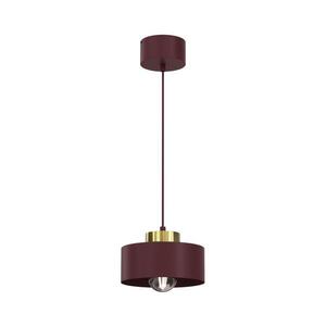 Lustr na lanku MARTI 1xE27/15W/230V burgundy/zlatá 9701A obraz