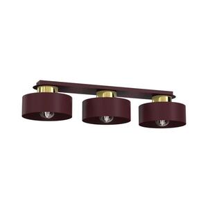 Stropní svítidlo MARTI 3xE27/15W/230V 68x20, 5 cm burgundy/zlatá 9700 obraz