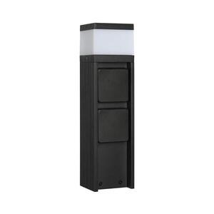 Venkovní lampa se 2 zásuvkami VESPER 1xG9/5W/230V IP44 30 cm černá LM-LO-1.5/30/G obraz