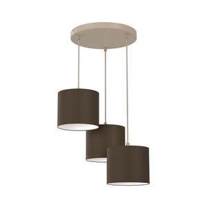 Lustr na lanku ARDEN 3xE27/15W/230V pr. 30 cm béžová/hnědá 4662 obraz