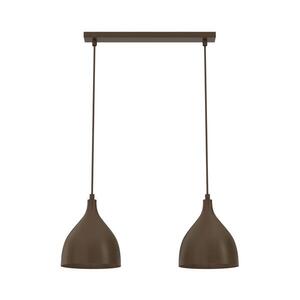 Lustr na lanku NOAK CLASSIC 2xE27/15W/230V hnědá 6236 obraz