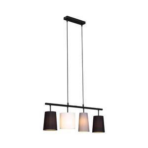 Brilo - Lustr na lanku 4xE27/40W/230V černá/šedá/bílá 4002707401773 obraz